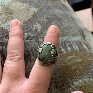 Connemara marble statement ring